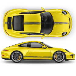 Scratched Racing Stripes set for Carrera / Cayman / Boxster 2005 - 2018